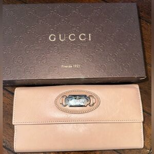 Nude Gucci Wallet never used